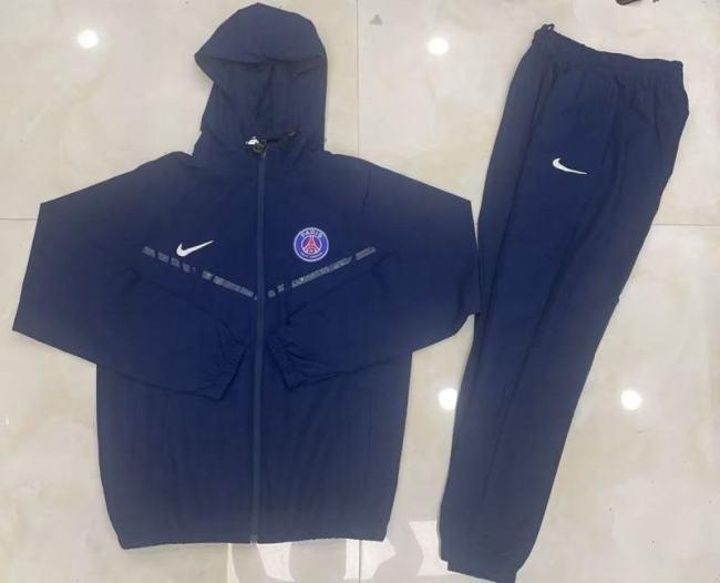 Paris Saint Germain 2025-26 blue Windbreaker suit 