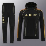 Arsenal 2025-26 Black Hoodie Suit