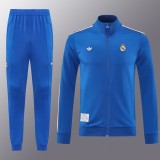 Real Madrid 2025-26 Blue long sleeve Jacket suit