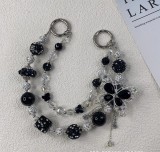 （ZLY) Color-changing beads high-end pendant butterfly tassel boutique handmade beaded mobile phone chain anti-drop mobile phone case bag pendant