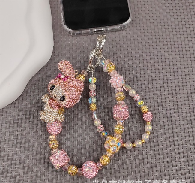(LL) High-end, heavy-duty, light luxury mobile phone chain, backpack pendant chain, key chain, fashionable and popular girl style