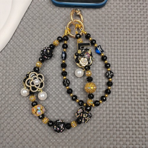 (LL) Small Chanel style double chain mobile phone chain heavy backpack pendant light luxury small fresh INS style