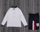 Retro England 1998 home Long Sleeve Kids kit