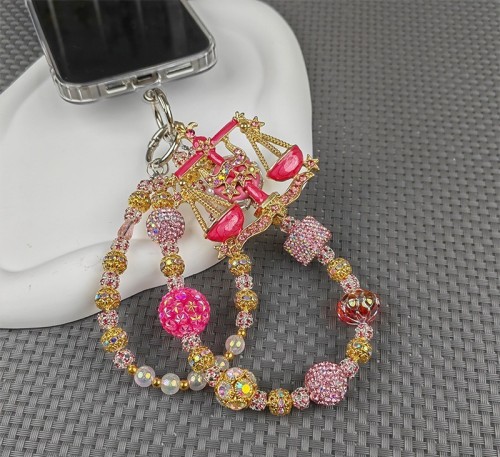 (LL) mobile phone chain back clip backpack pendant exercise key chain chain heavy DIY jewelry