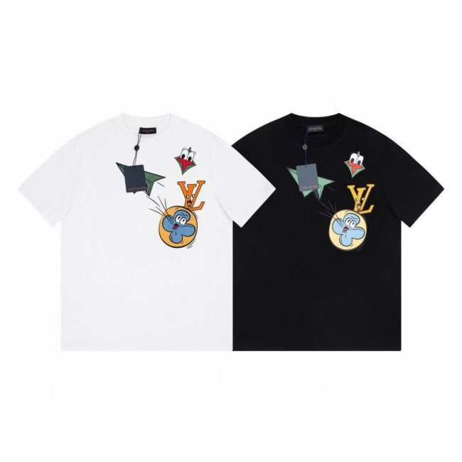 LV trendy new round neck short-sleeved T-shirt