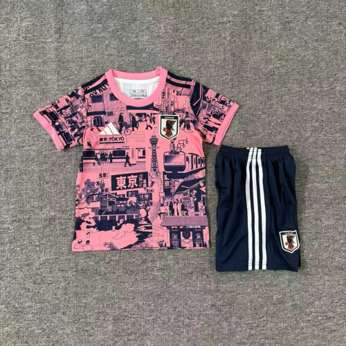 kids kit 2025-26 Japan Tokyo pink version soccer jersey