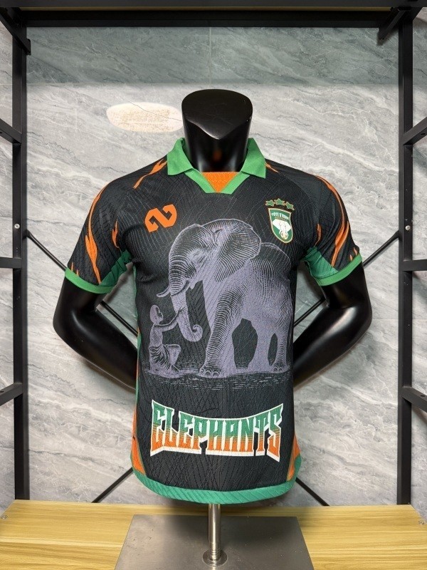 Ivory Coast 2025-06 Black Special Player Version(The player version is more slim fit, it is recommended to buy one size larger)