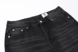 D10*Hellstar Black Jeans with Monkey Floral Wash