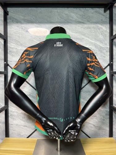 Ivory Coast 2025-06 Black Special Player Version(The player version is more slim fit, it is recommended to buy one size larger)