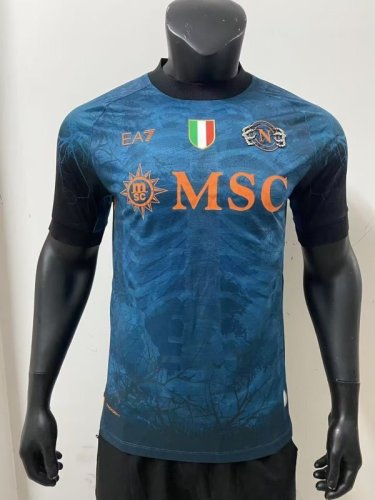 Naples Napoli 2025-26 Halloween version Navy Player Edition(The player version is more slim fit, it is recommended to buy one size larger)