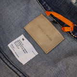 6555*Purple Brand Purple Bandana Truck Driver Stretch Denim Jacket