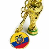 Football souvenir keychain trophy World Cup key ring car key trophy
