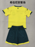 2025-26 Hibernian away soccer jersey kids kit 