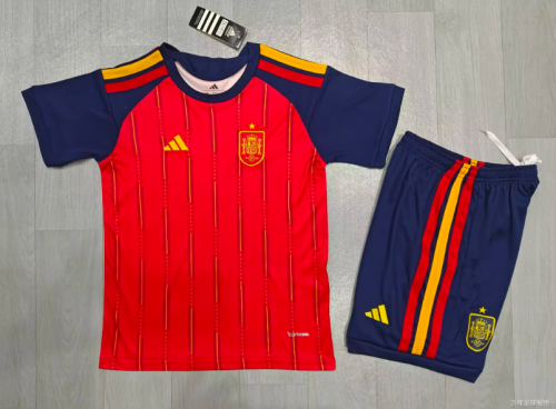 Spain 2026 World Cup Home kids  kit