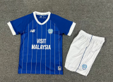 2025-26 Cardiff City home kids kit 