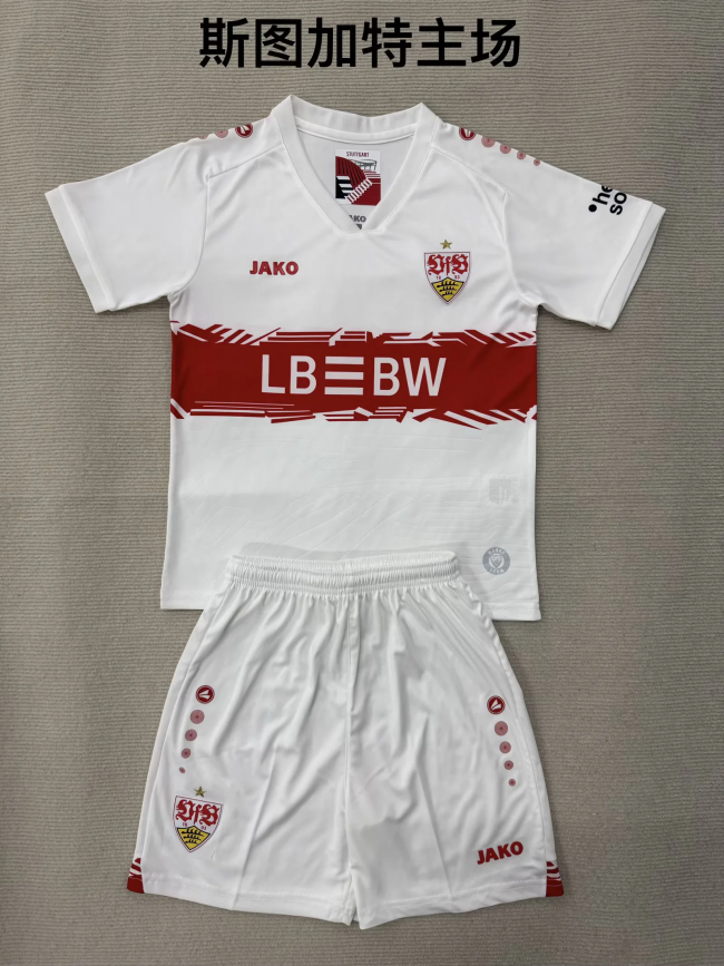 2025-26 Stuttgart home kids kit 