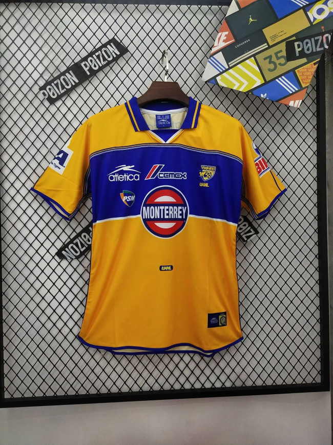 Retro 2000-01 Tigres home soccer jersey