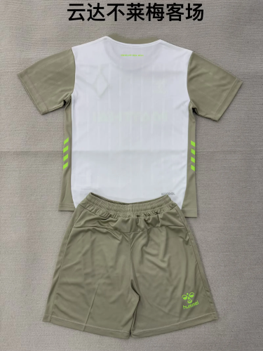 kids kit 2025-26 Werder Bremen away soccer jersey