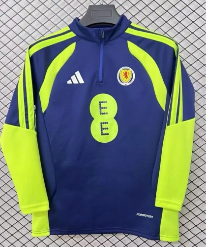 Scotland 2025-26 season blue training shirt