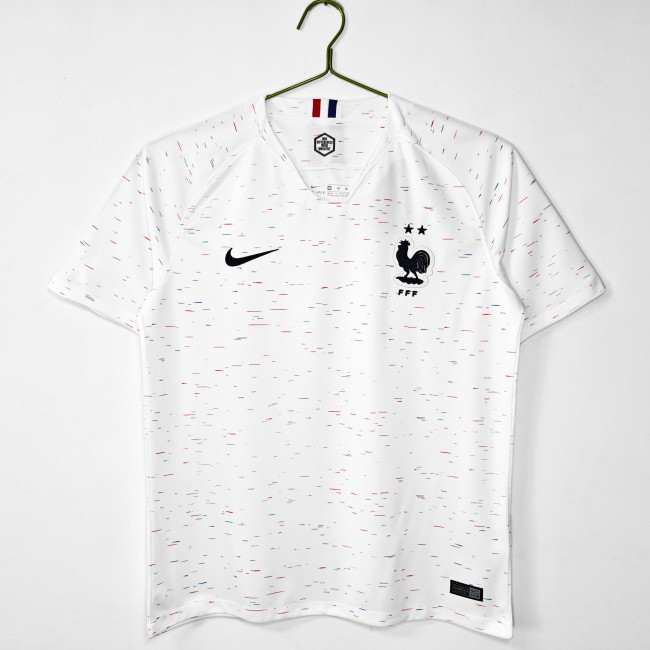 Retro 2018 france away soccer jersey