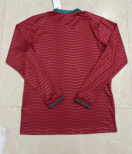Portugal 2026 World Cup home long sleeves soccer jersey S-4XL
