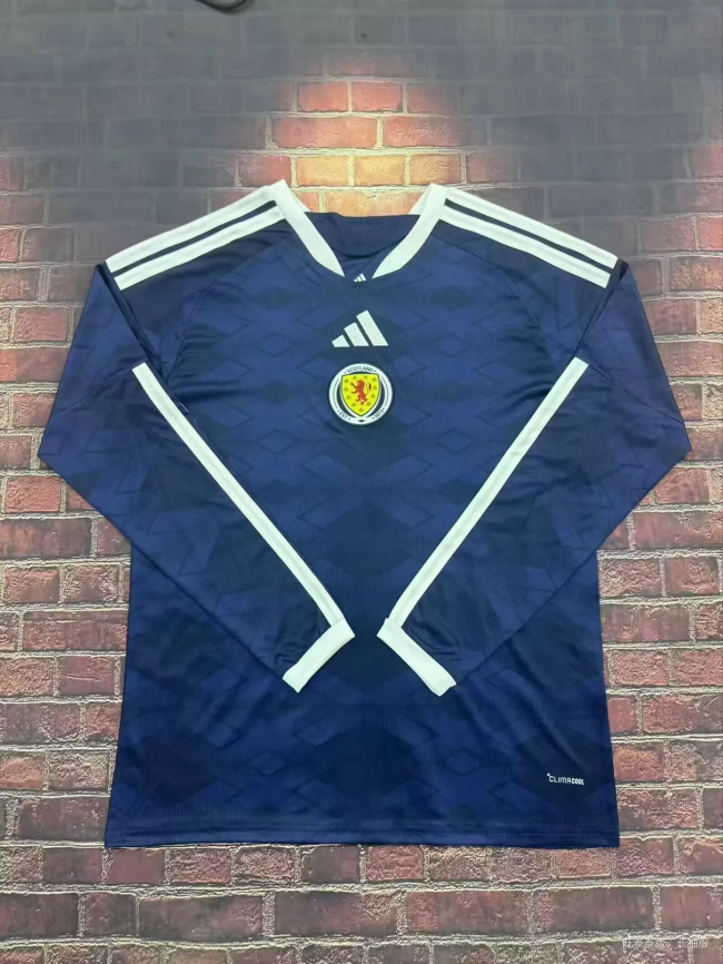 2026 Scotland home long sleeves soccer jersey  S-4XL