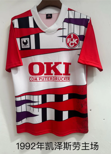 Retro 1992 Kaiserslautern home soccer jersey 