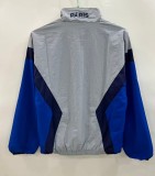 2025-26 Paris Saint-Germain Jordan light grey Windbreaker Jacket
