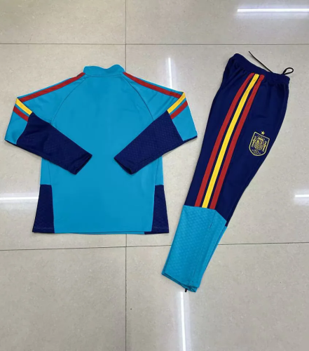kids kit 2026 Spain sky blue Sweater tracksuit set 