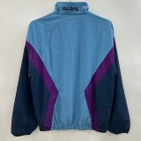 2025-26 Paris Saint-Germain Jordan light blue Windbreaker Jacket