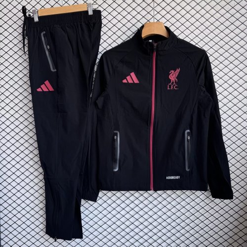 liverpool 2025-26 black windbreaker jacket+pants