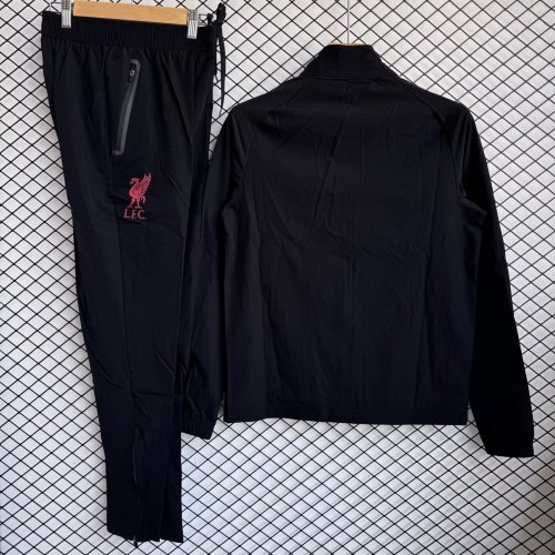 liverpool 2025-26 black windbreaker jacket+pants