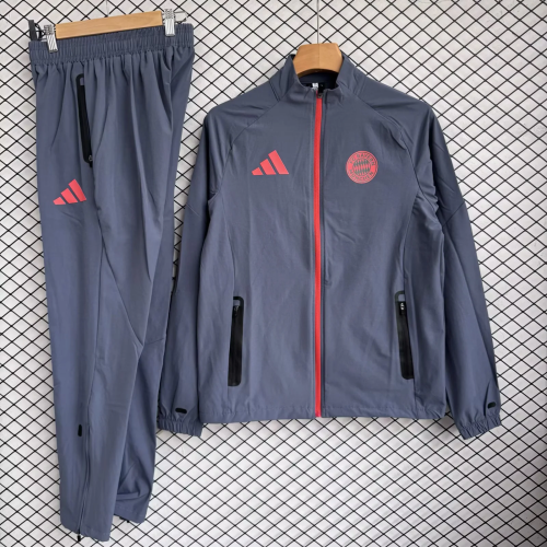 2025-26 Bayern dark grey Windbreaker Jacket set 