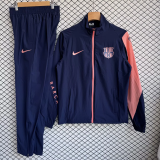 2025-26 Barcelona blue pink Windbreaker Jacket set