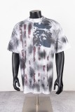 DS-T39^^ TC Hand-Sprayed Dirt and Water Wash & Printed T-shirt