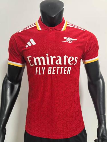 2025-26 arsenal red player version POLO(The player version is more slim fit, it is recommended to buy one size larger)