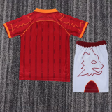 Retro 1999-00 Roma home kids kit 