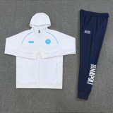 Napoli 2025-26 white hooded training suit