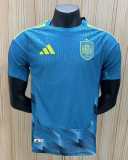 Spain 2026 World Cup Blue Goalkeper player version (The player version is more slim fit, it is recommended to buy one size larger)