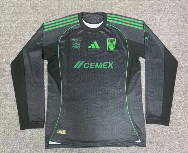 2025-26 Tigres third long sleeves player version  S-4XL