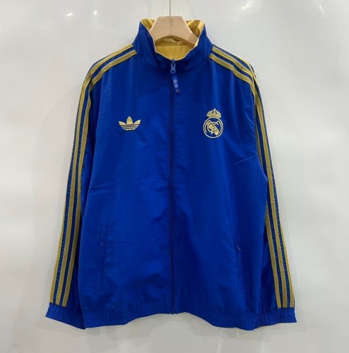 2025-26 Real Madrid Cultural Story Chinese Lucky Knot blue Windbreaker Jacket