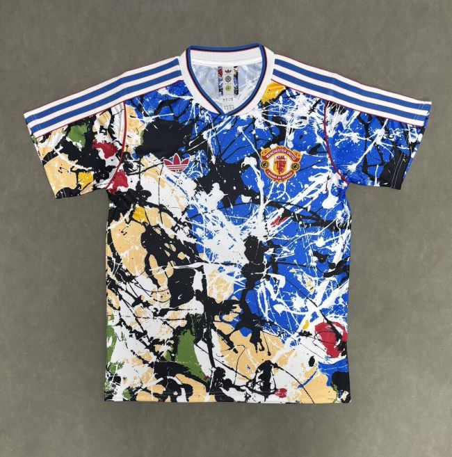 Manchester United x adidas Stone Roses Jersey Blue