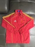 Spain red with yellow line windbreaker jacket
