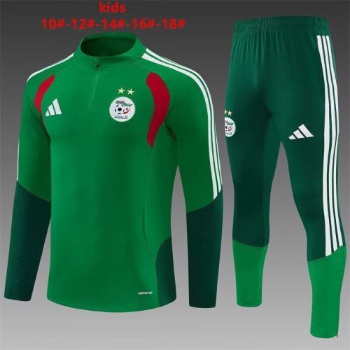 Algeria 2026 green training suit kids