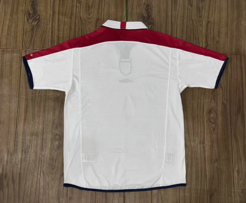 2004 England home white retro jersey