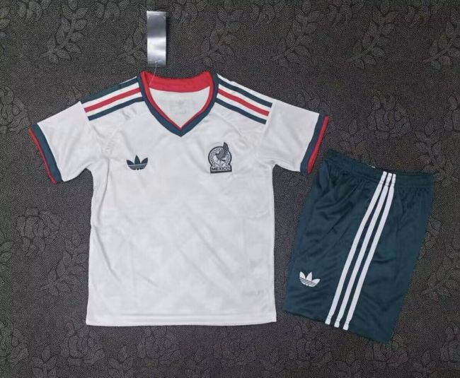 2026 Mexico away with white shorts kids kit