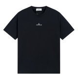 Stone Island Back Compass Logo Print Short-Sleeve Loose Casual T-Shirt