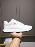 [LV] Imported calfskin embossed sneakers