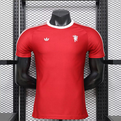 Manchester United 2026-27 Retro Casual Red player version (The player version is more slim fit, it is recommended to buy one size larger)