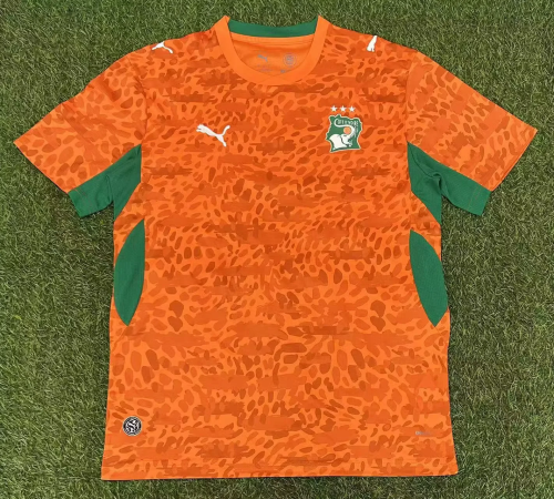 2026 Ivory Coast Cte d'Ivoire orange soccer jersey